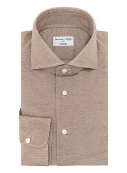 Overhemd in katoen | TAUPE BRUIN