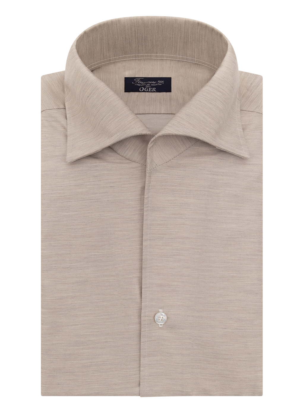 Shirt van linnen | LICHT TAUPE