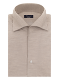 Shirt van linnen | LICHT TAUPE