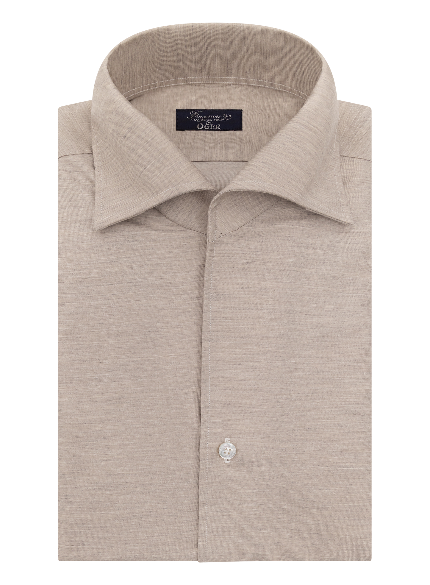 Shirt van linnen | LICHT TAUPE