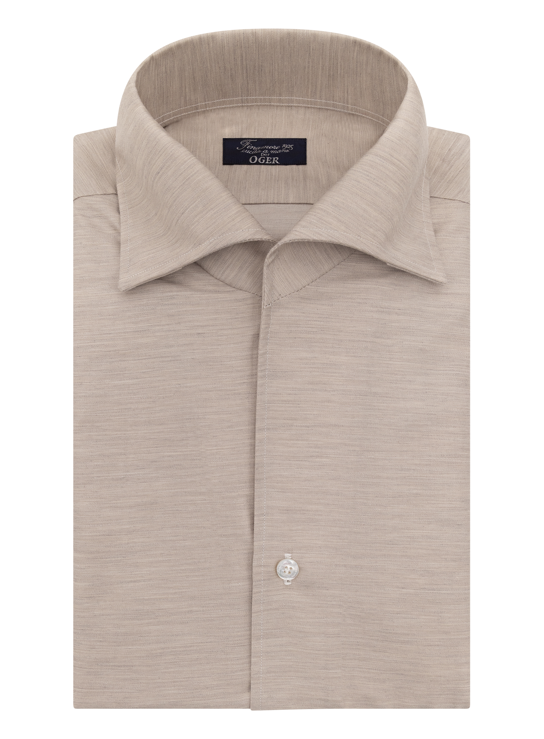 Shirt van linnen | LICHT TAUPE