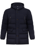 Lange jack in technische stof | BLUE NAVY