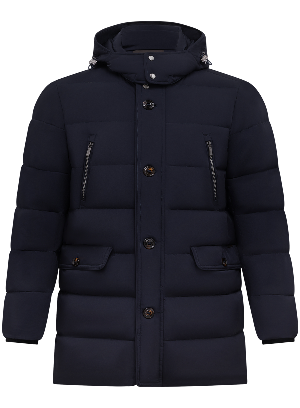 Lange jack in technische stof | BLUE NAVY