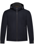 Waterafstotend jack met afneembare capuchon | BLUE NAVY