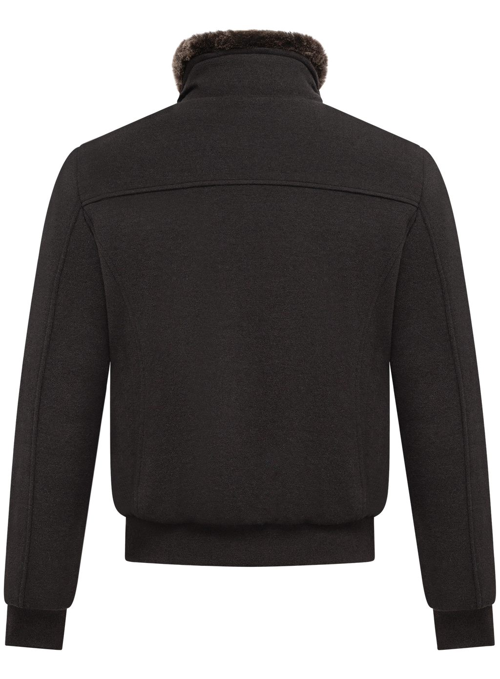 Bomberjack van scheerwol en cashmere | Bruin