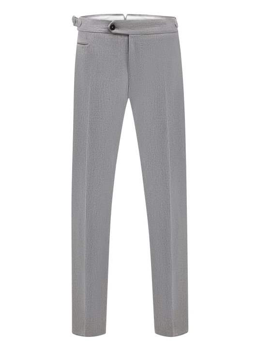 Pantalon en laine et cachemire stretch