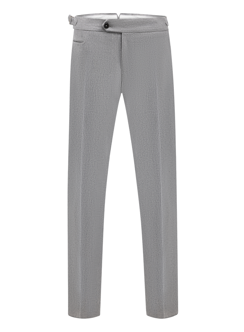 Broek in wol cashmere stretch | Grijs