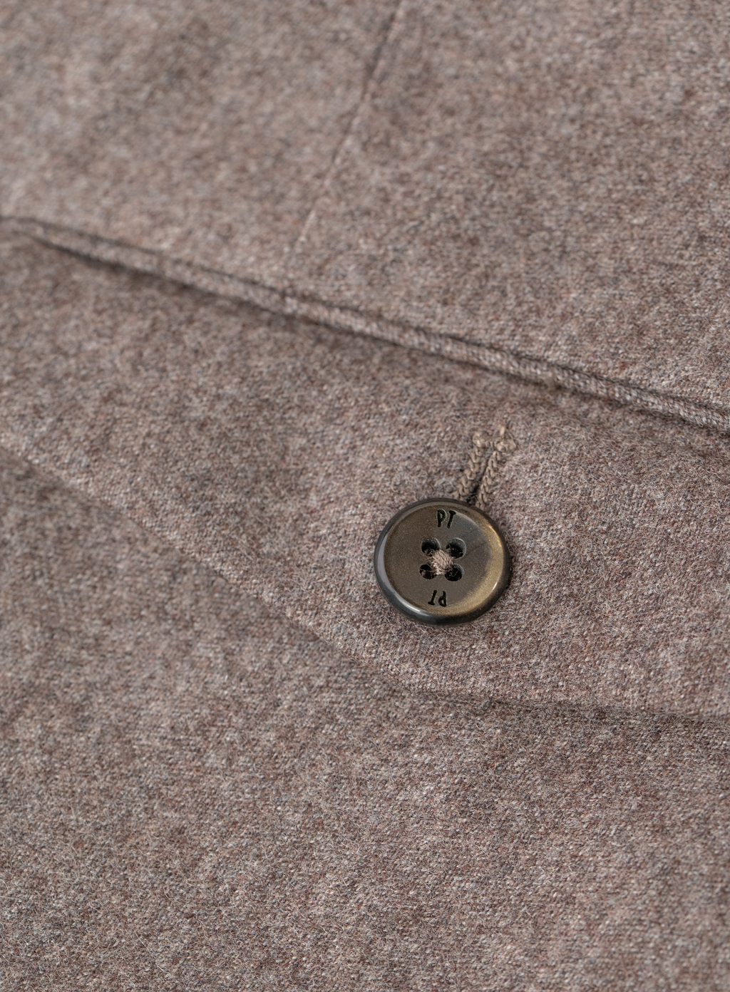 Pantalon met zijspanners van scheerwol en cashmere | FULL_WIDTH | TAUPE