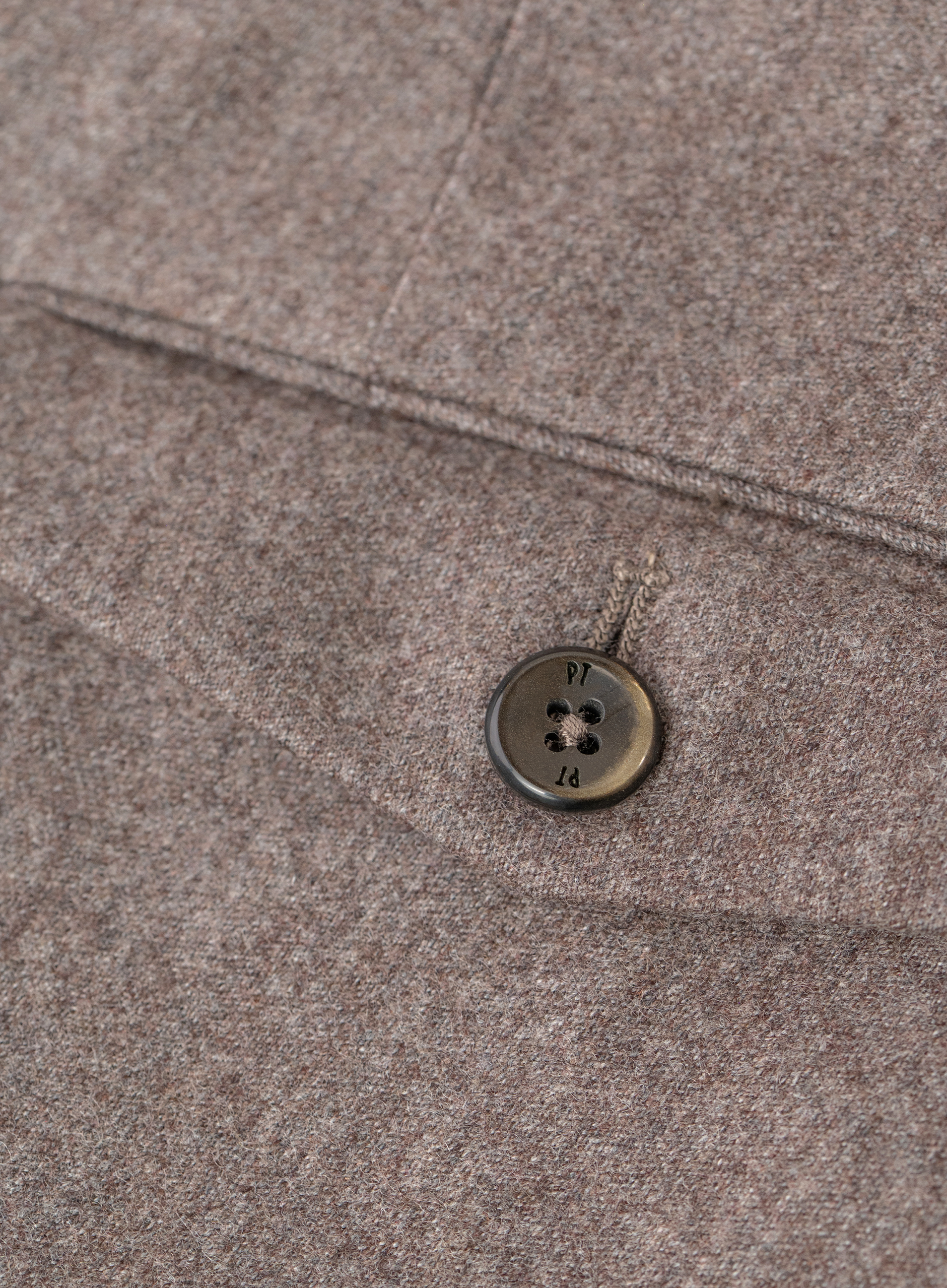 Pantalon met zijspanners van scheerwol en cashmere | FULL_WIDTH | TAUPE