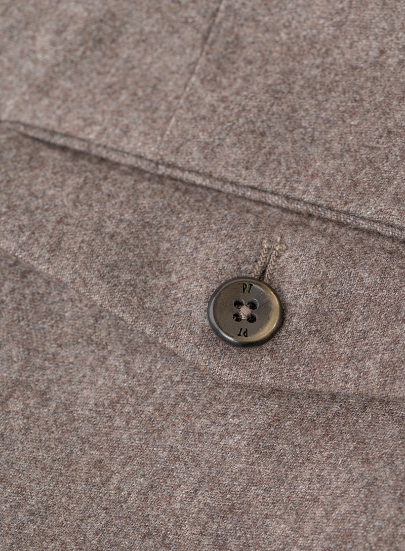Pantalon met zijspanners van scheerwol en cashmere | FULL_WIDTH | TAUPE