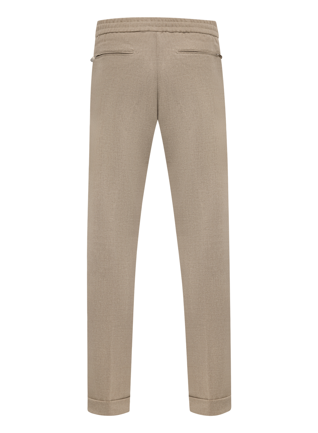 Carraciolo broek van scheerwol en cashmere met trekkoordsluiting | Beige