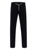 Caracciolo broek van scheerwol en cashmere met trekkoordsluiting | BLUE NAVY