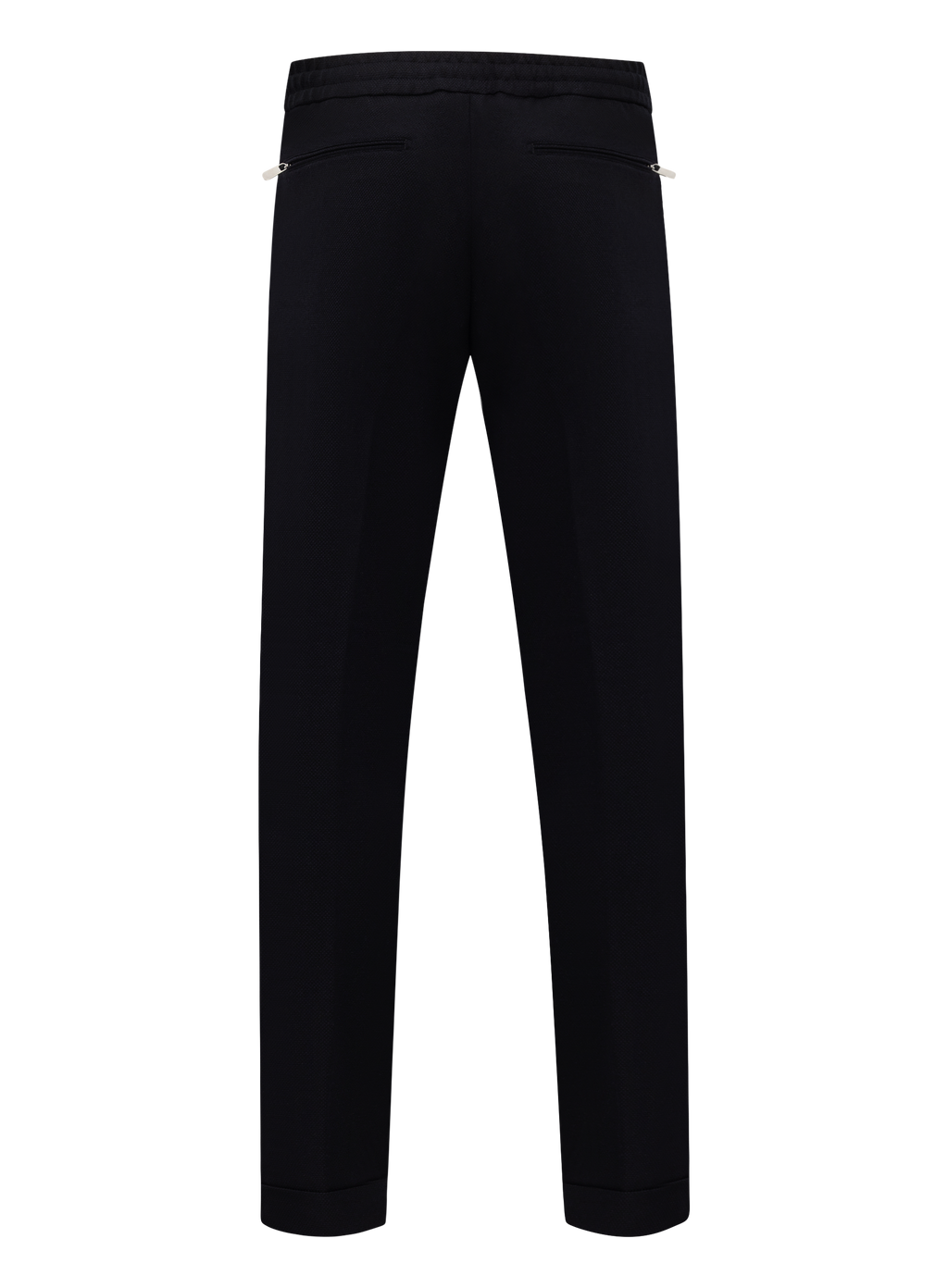Caracciolo broek van scheerwol en cashmere met trekkoordsluiting | BLUE NAVY
