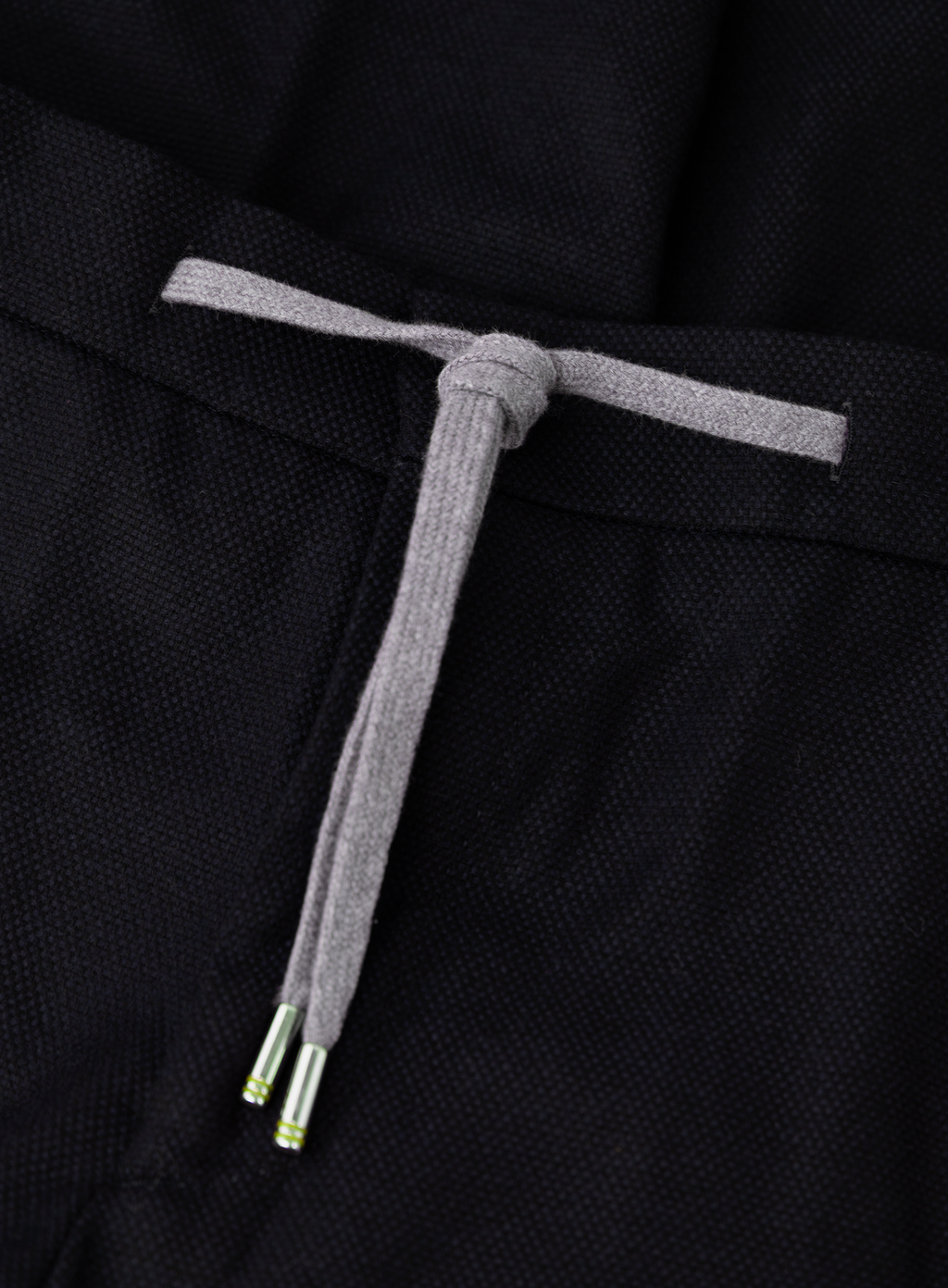 Caracciolo broek van scheerwol en cashmere met trekkoordsluiting | FULL-WIDTH | BLUE NAVY