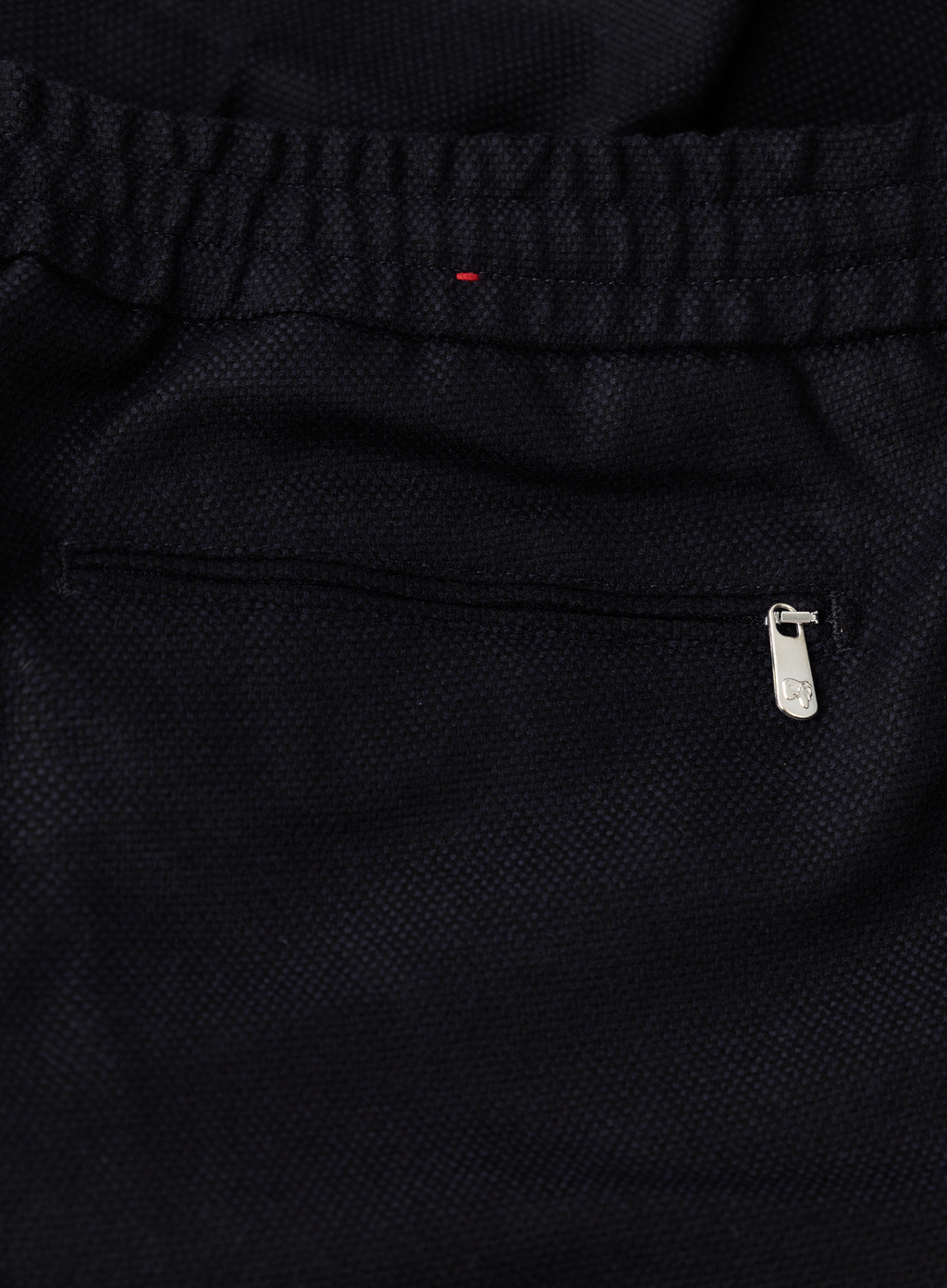 Caracciolo broek van scheerwol en cashmere met trekkoordsluiting | FULL-WIDTH | BLUE NAVY