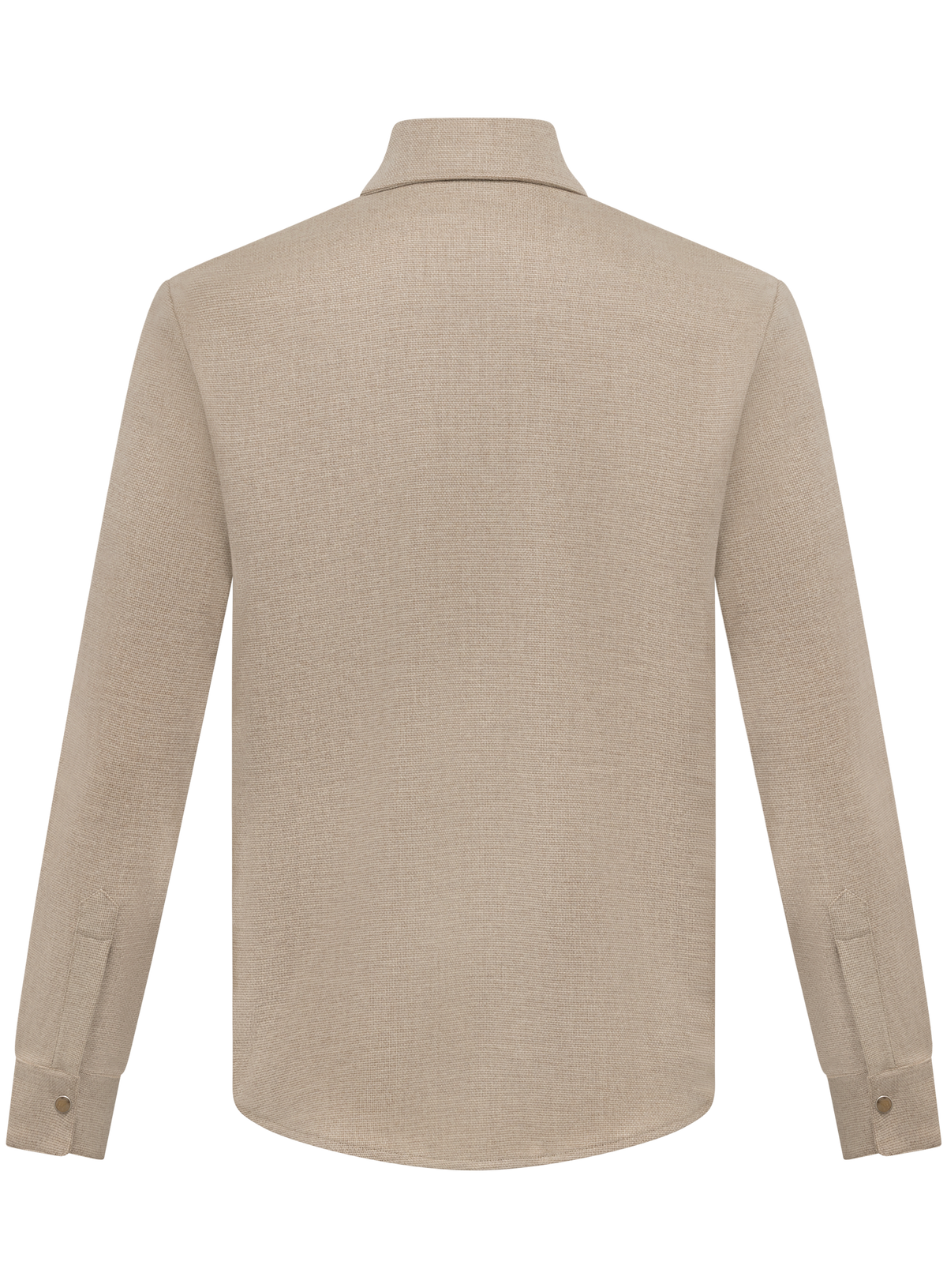 Overshirt in wol cashmere stretch | Beige