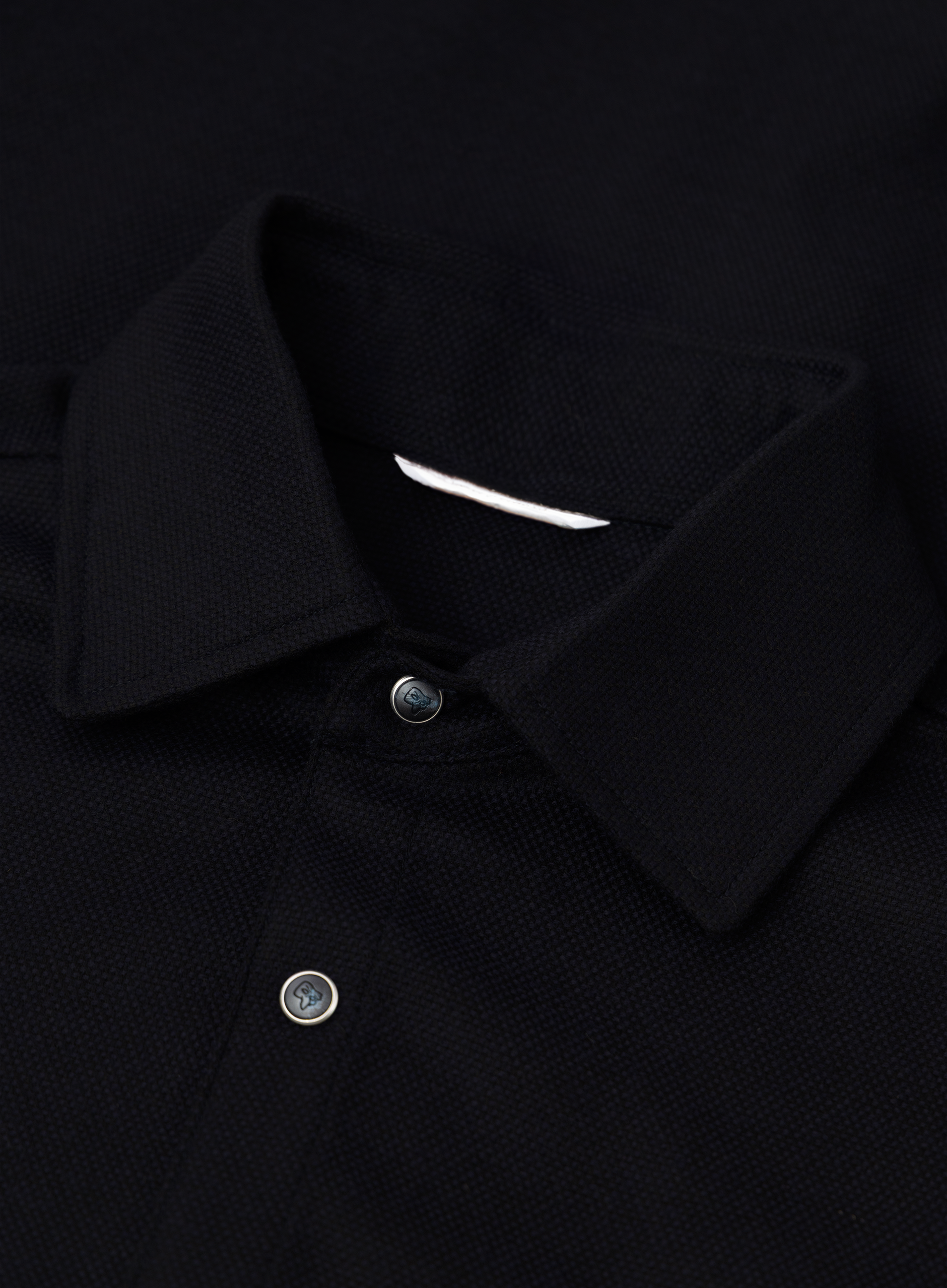 Overshirt van scheerwol en cashmere met drukknoopsluiting | FULL_WIDTH | BLUE NAVY