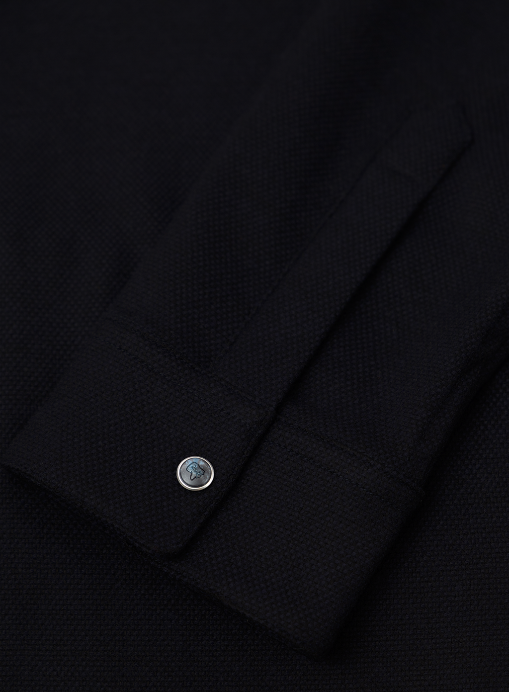 Overshirt van scheerwol en cashmere met drukknoopsluiting | FULL_WIDTH | BLUE NAVY