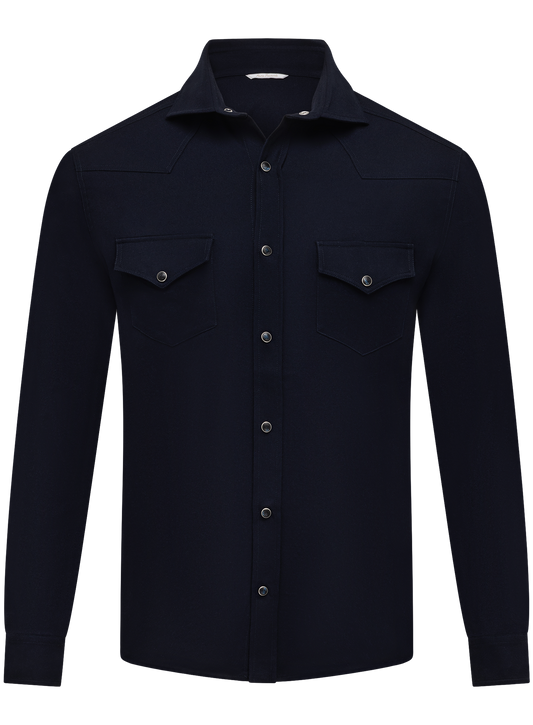 Overshirt in lana