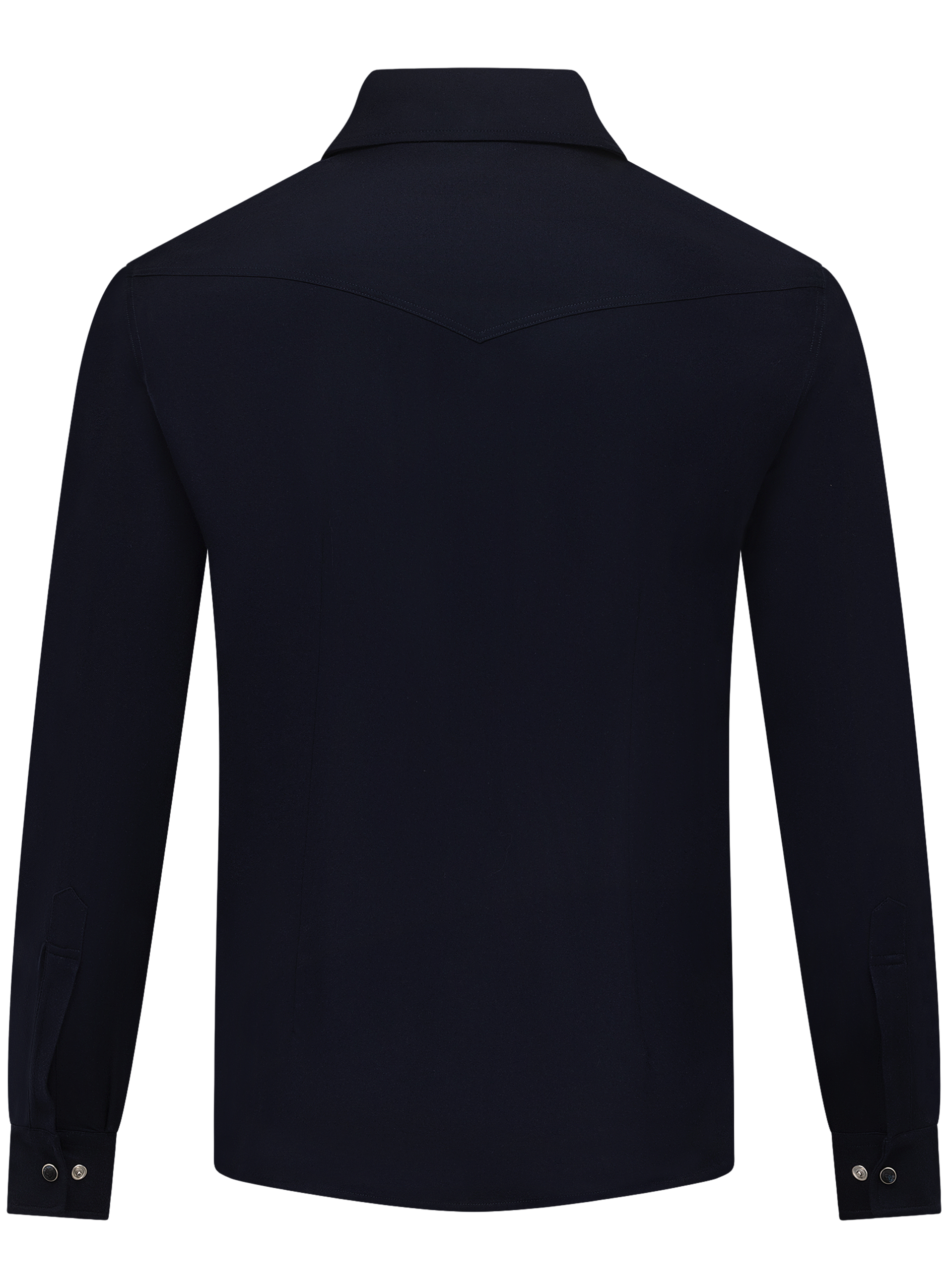 Overshirt van scheerwol met borstzakken | BLUE NAVY