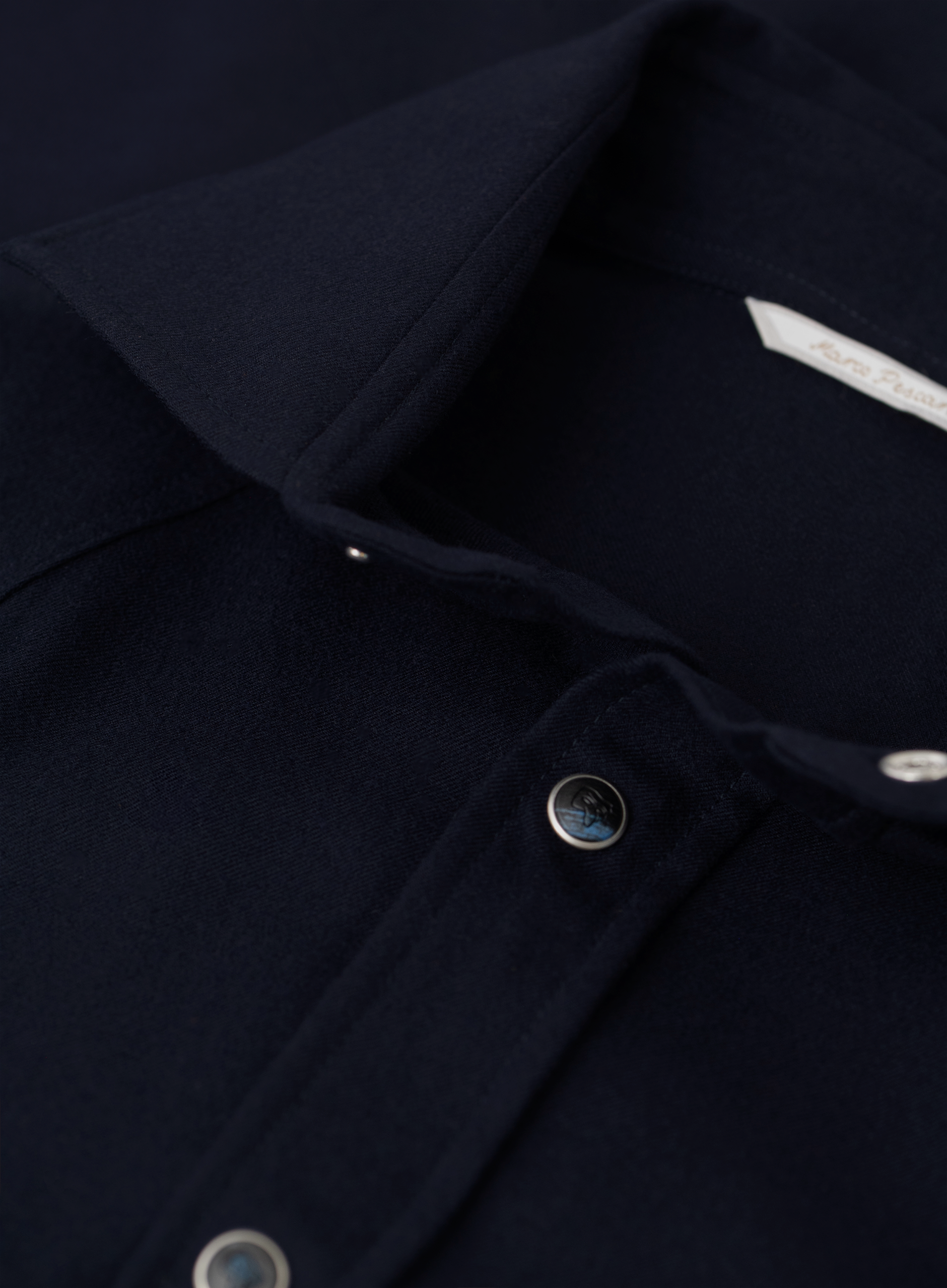 Overshirt van scheerwol met borstzakken | FULL_WIDTH | BLUE NAVY