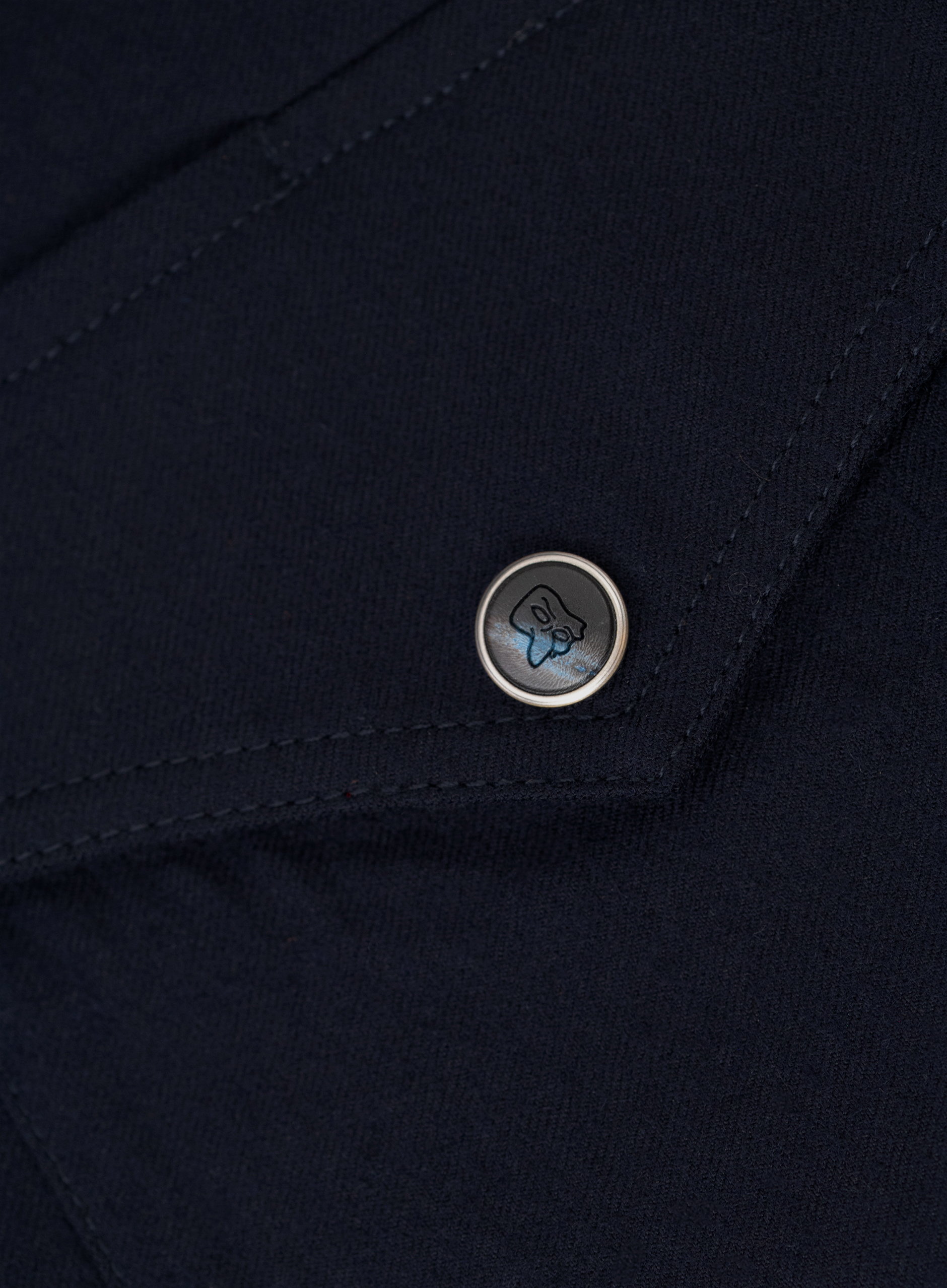 Overshirt van scheerwol met borstzakken | FULL_WIDTH | BLUE NAVY