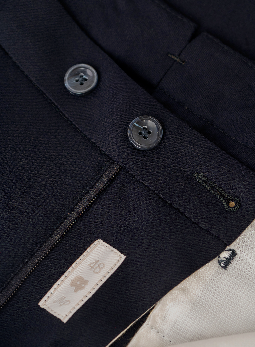 Chino van scheerwol | FULL_WIDTH | BLUE NAVY