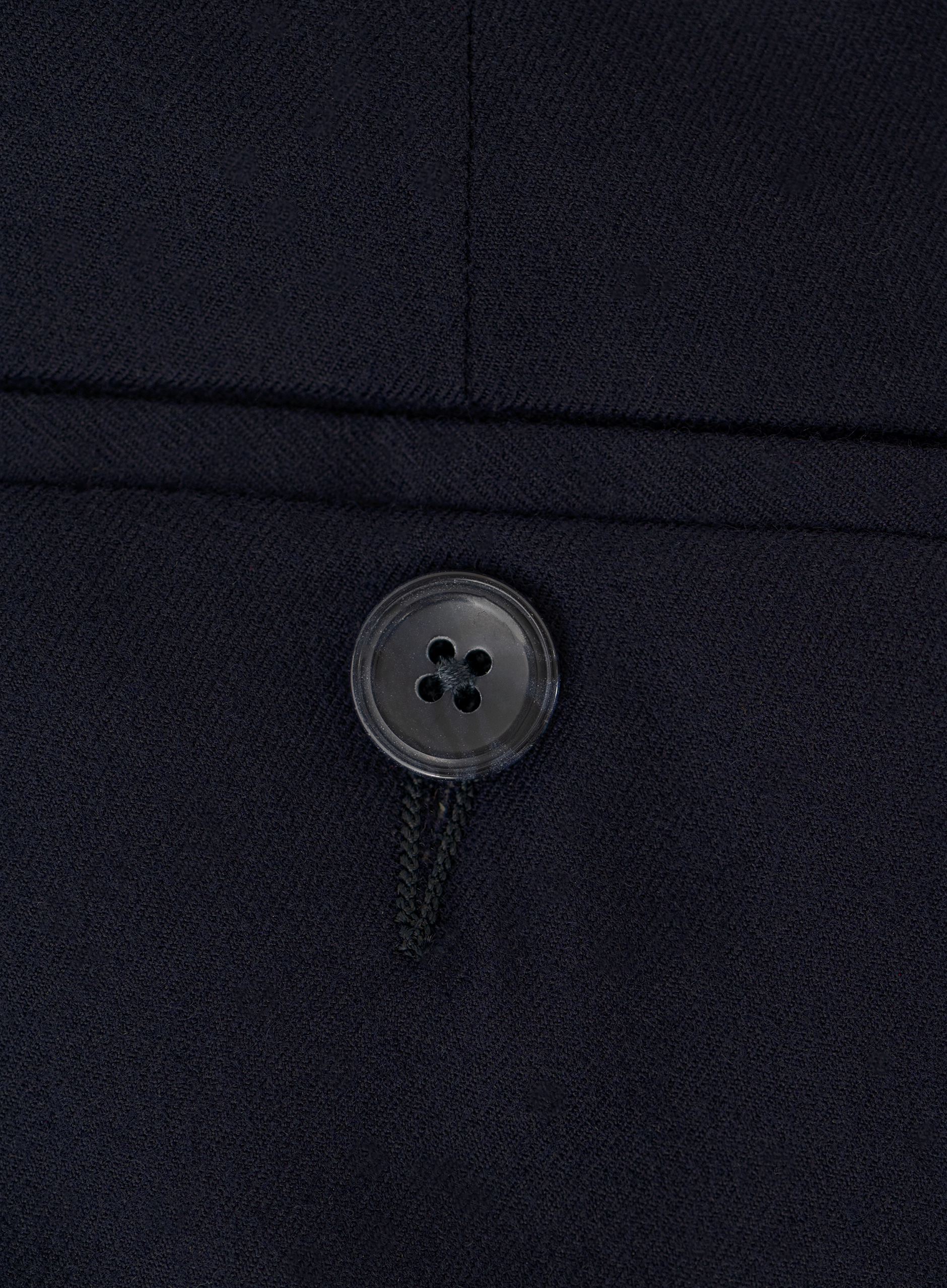 Chino van scheerwol | FULL_WIDTH | BLUE NAVY