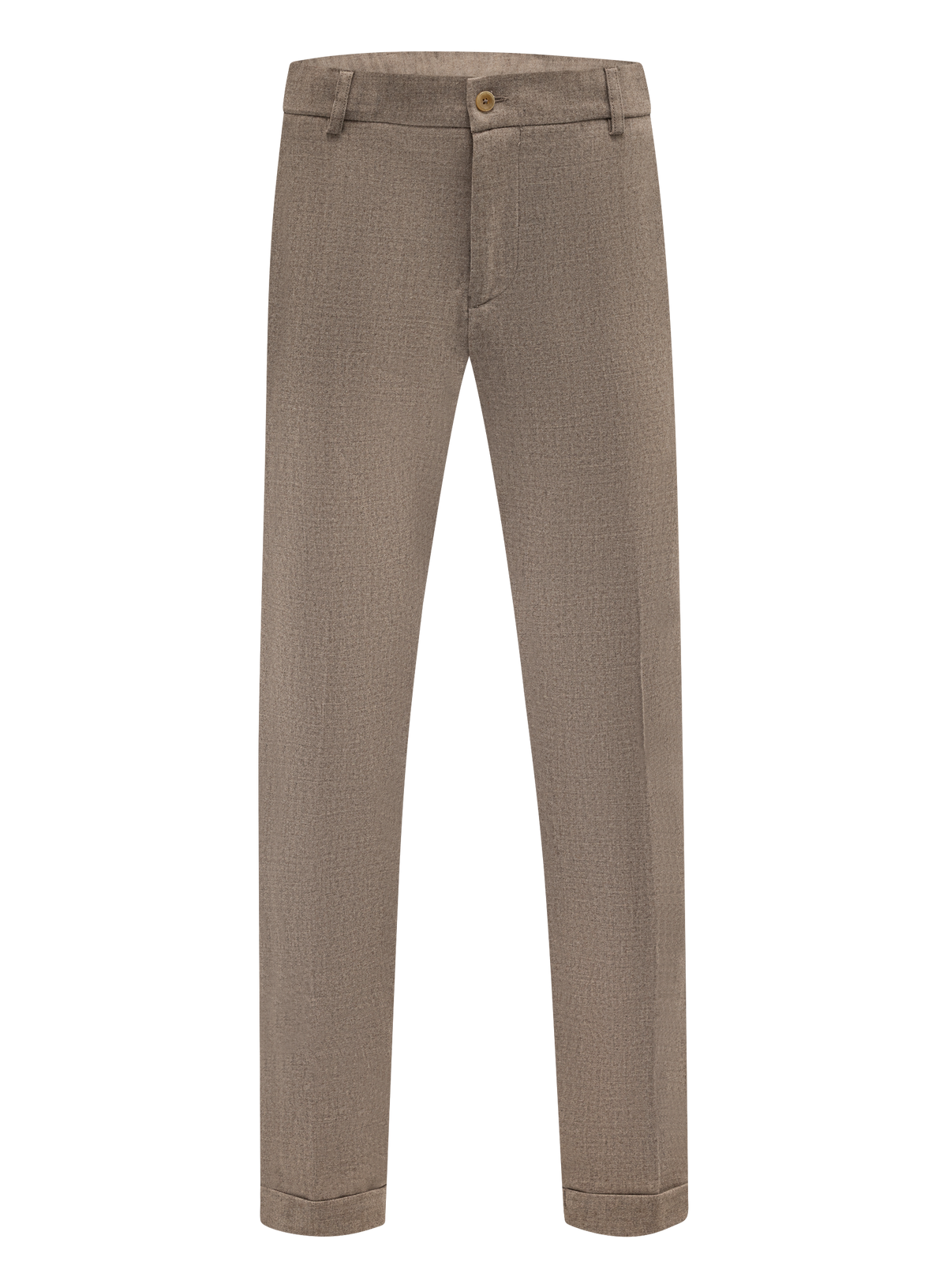 Jog pantalon in wol cashmere stretch | Beige