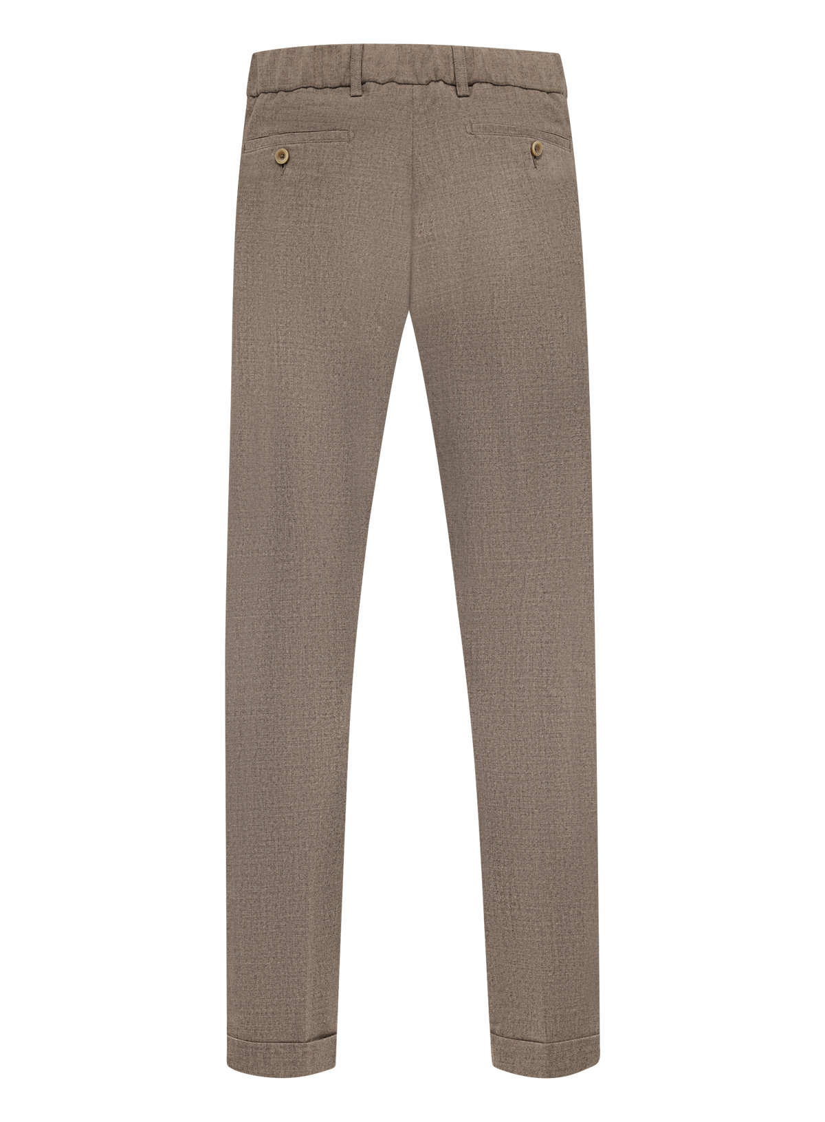 Jog pantalon in wol cashmere stretch | Beige