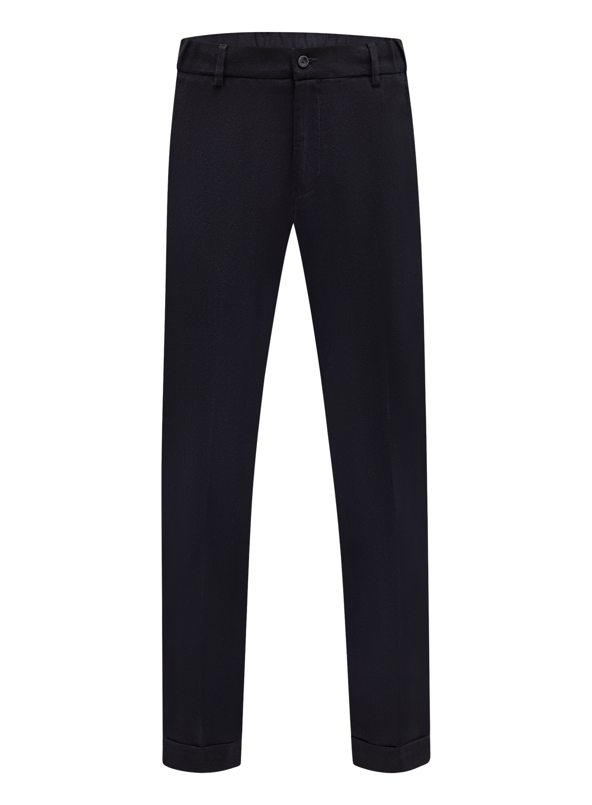 Jog pantalon in wol cashmere stretch | BLUE NAVY