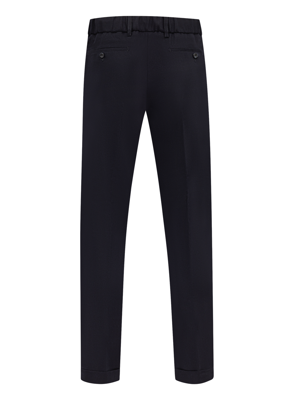Jog pantalon in wol cashmere stretch | BLUE NAVY