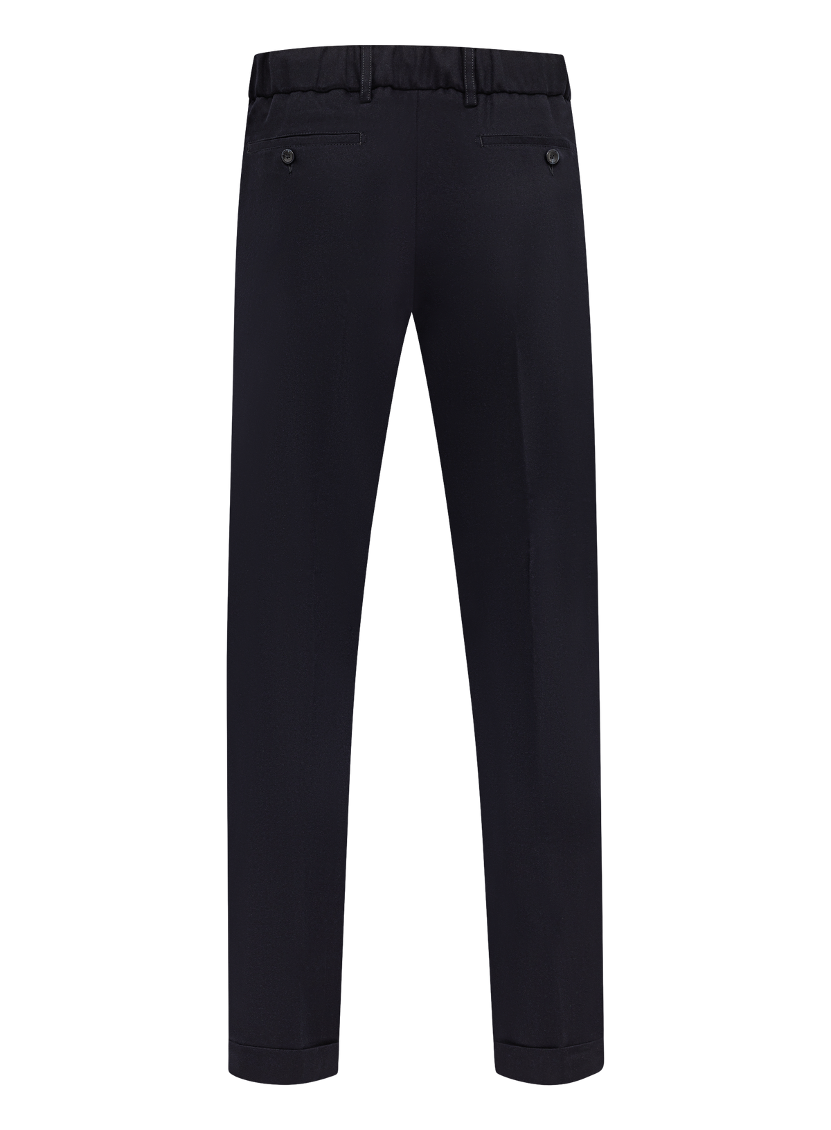 Jog pantalon in wol cashmere stretch | BLUE NAVY