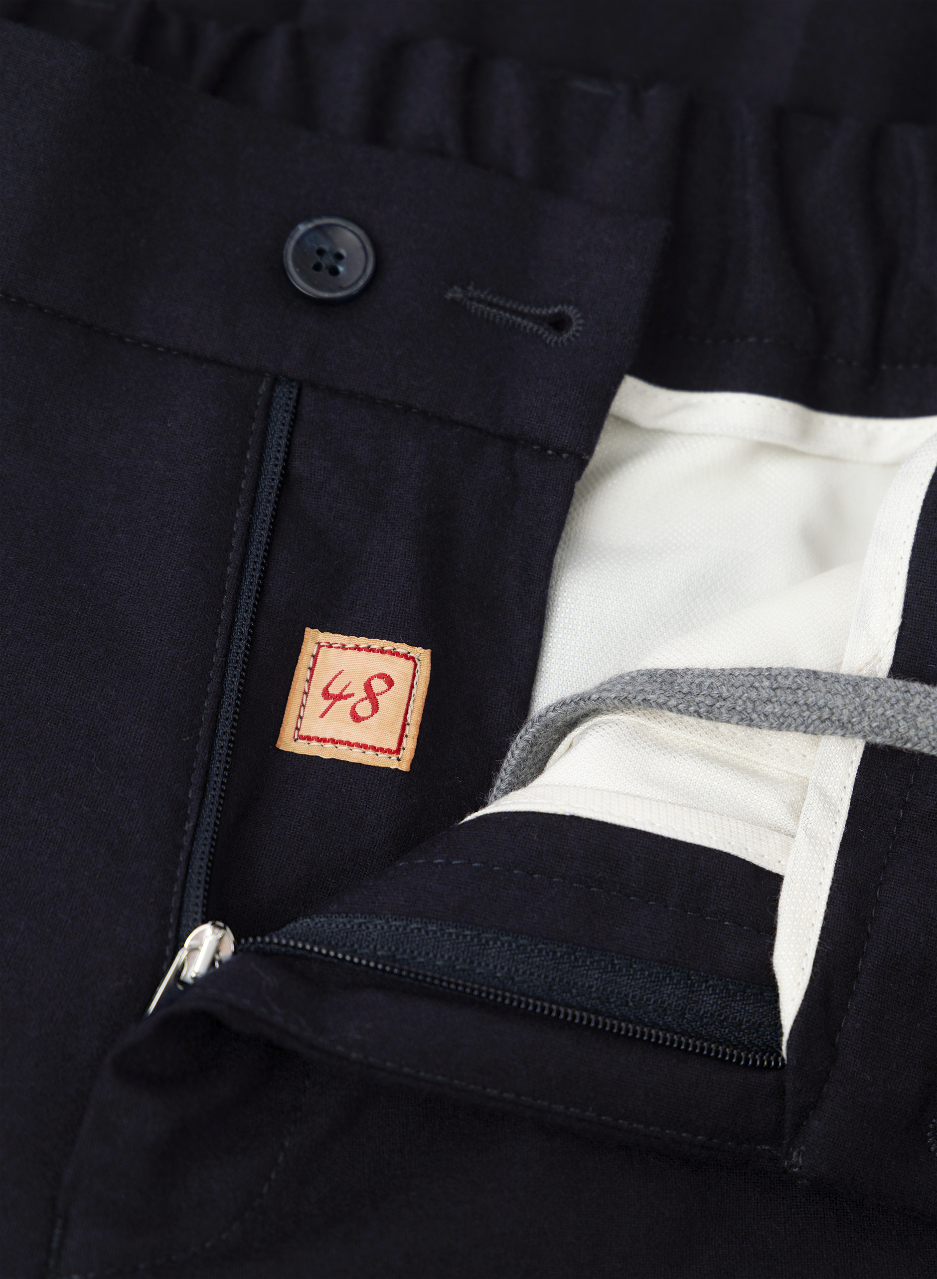 Jog pantalon in wol cashmere stretch | FULL_WIDTH | BLUE NAVY