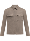 Urus overshirt van wol en cashmere | Beige