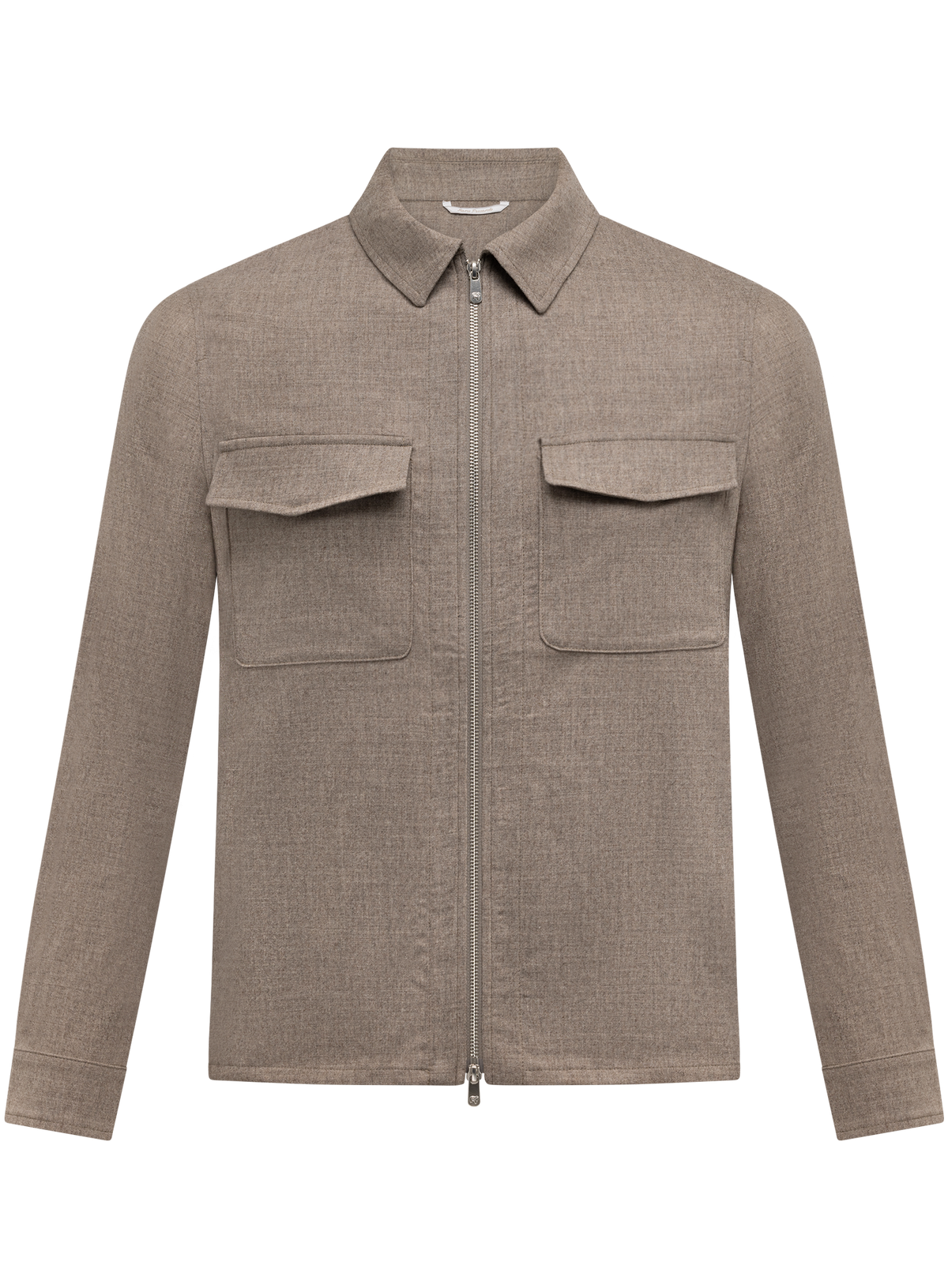 Overshirt in wol cashmere | Beige