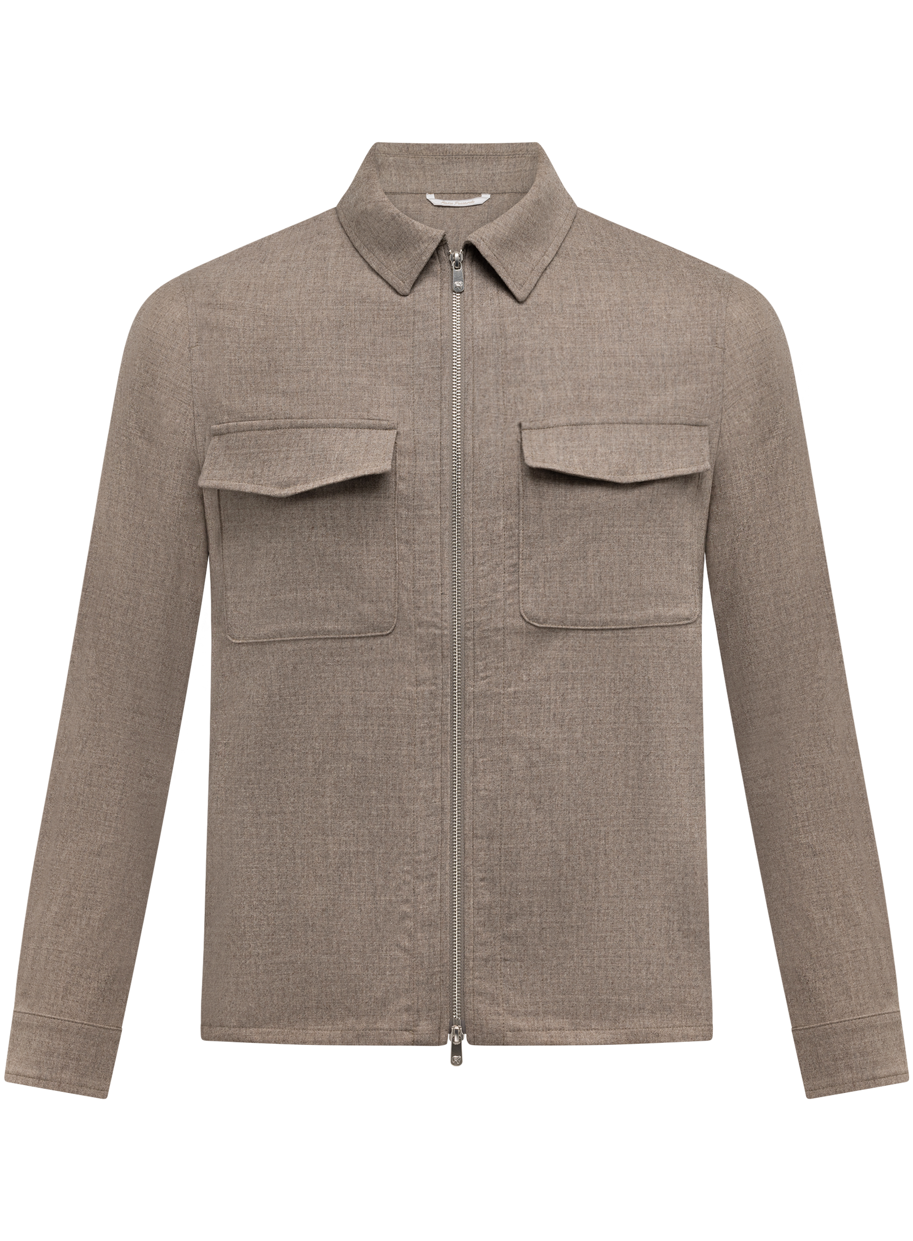 Urus overshirt van wol en cashmere | Beige