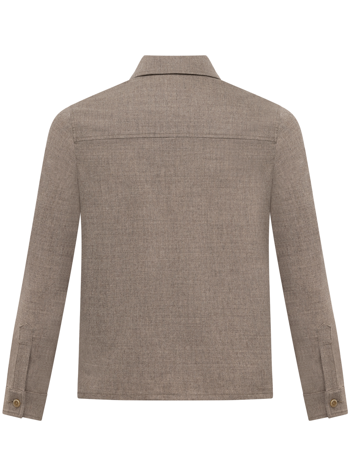 Overshirt in wol cashmere | Beige