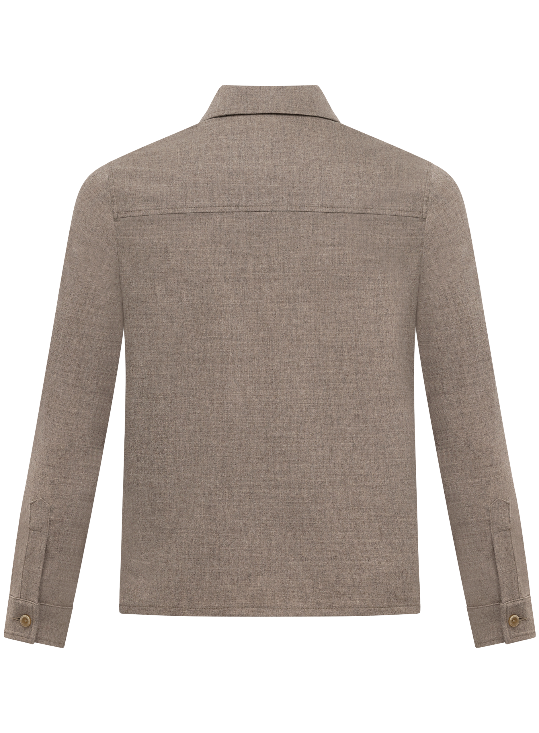 Urus overshirt van wol en cashmere | Beige