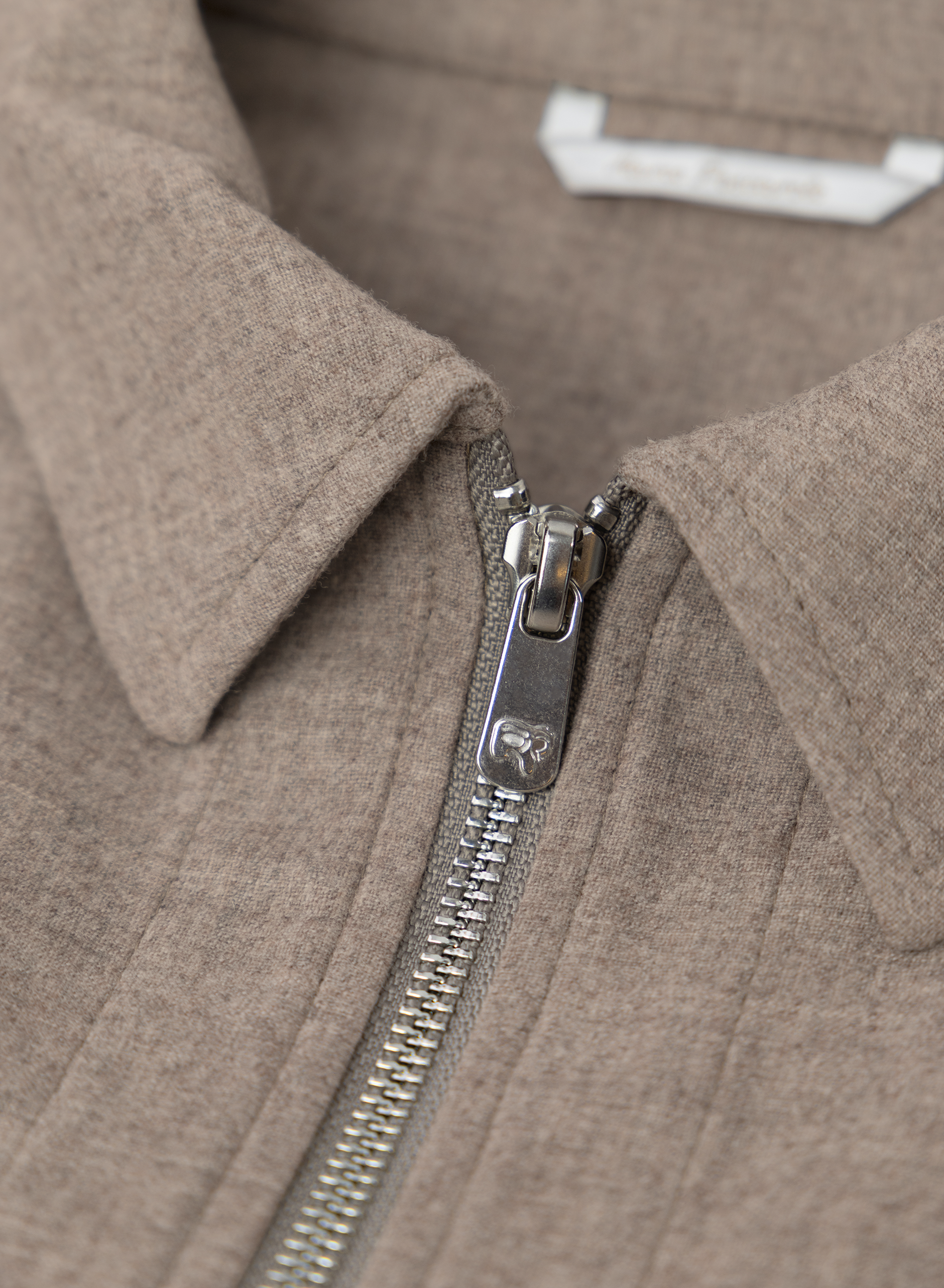 Urus overshirt van wol en cashmere | FULL_WIDTH | Beige