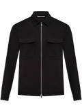 Overshirt in wol cashmere | D.Bruin