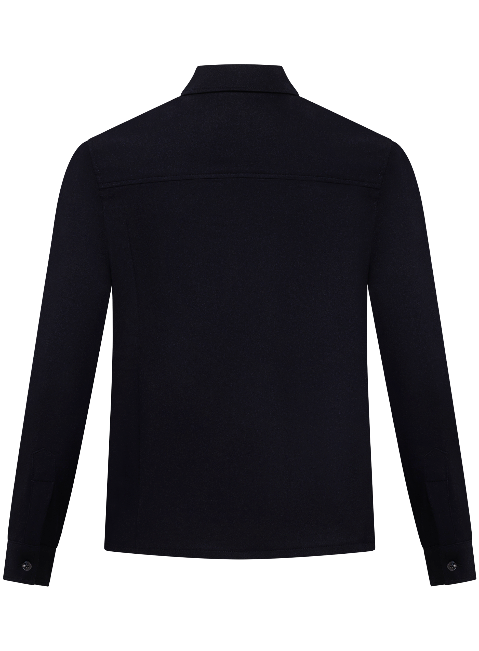 Overshirt in wol cashmere | BLUE NAVY