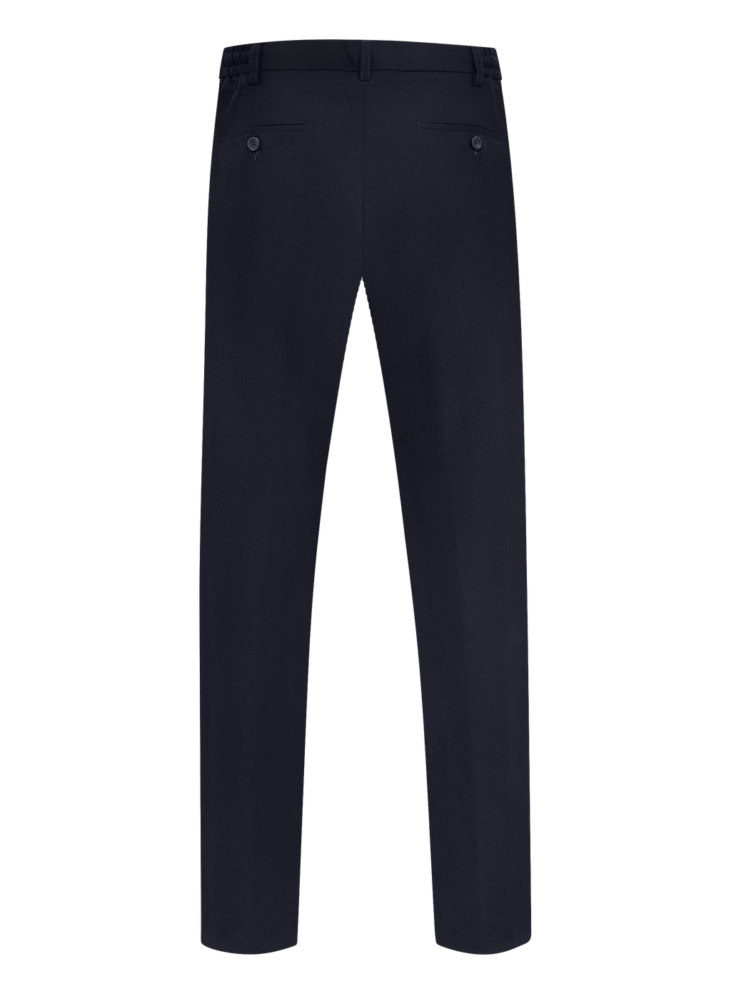 Bandplooi pantalon van scheerwol en cashmere | BLUE NAVY