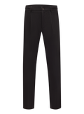 Bandplooi pantalon in wol cashmere stretch | D.Bruin