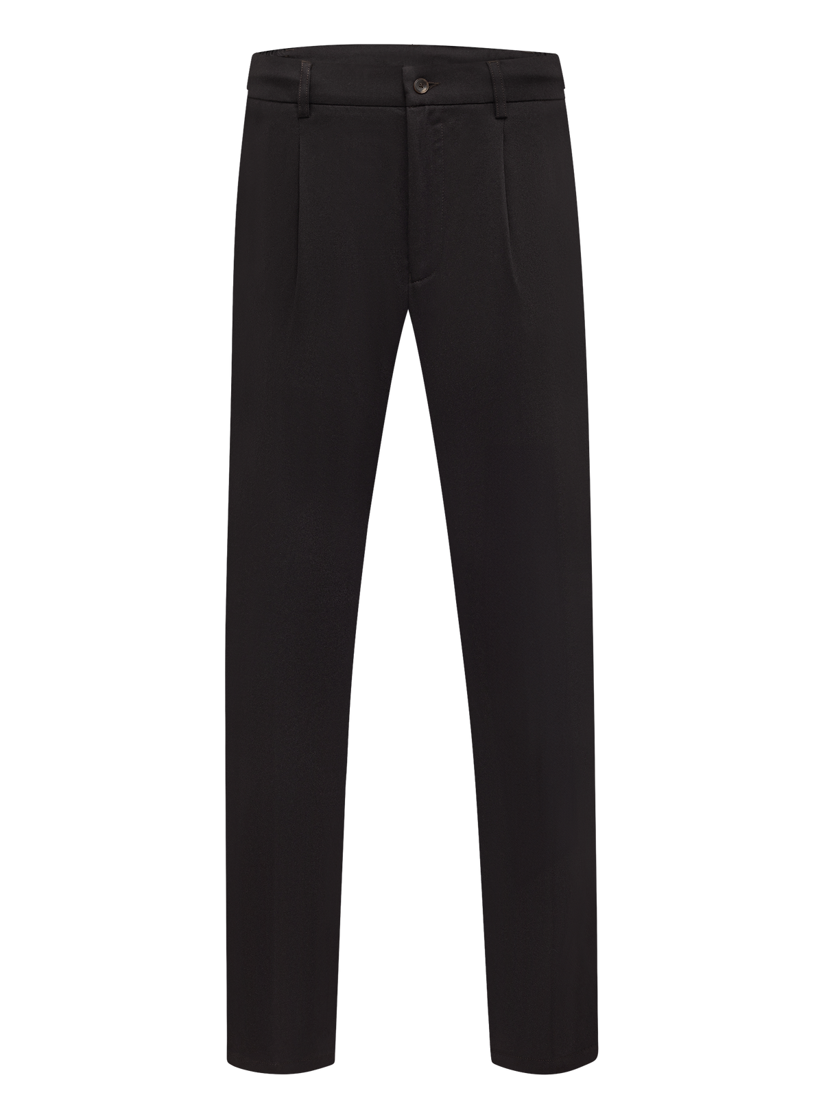 Bandplooi pantalon in wol cashmere stretch | D.Bruin