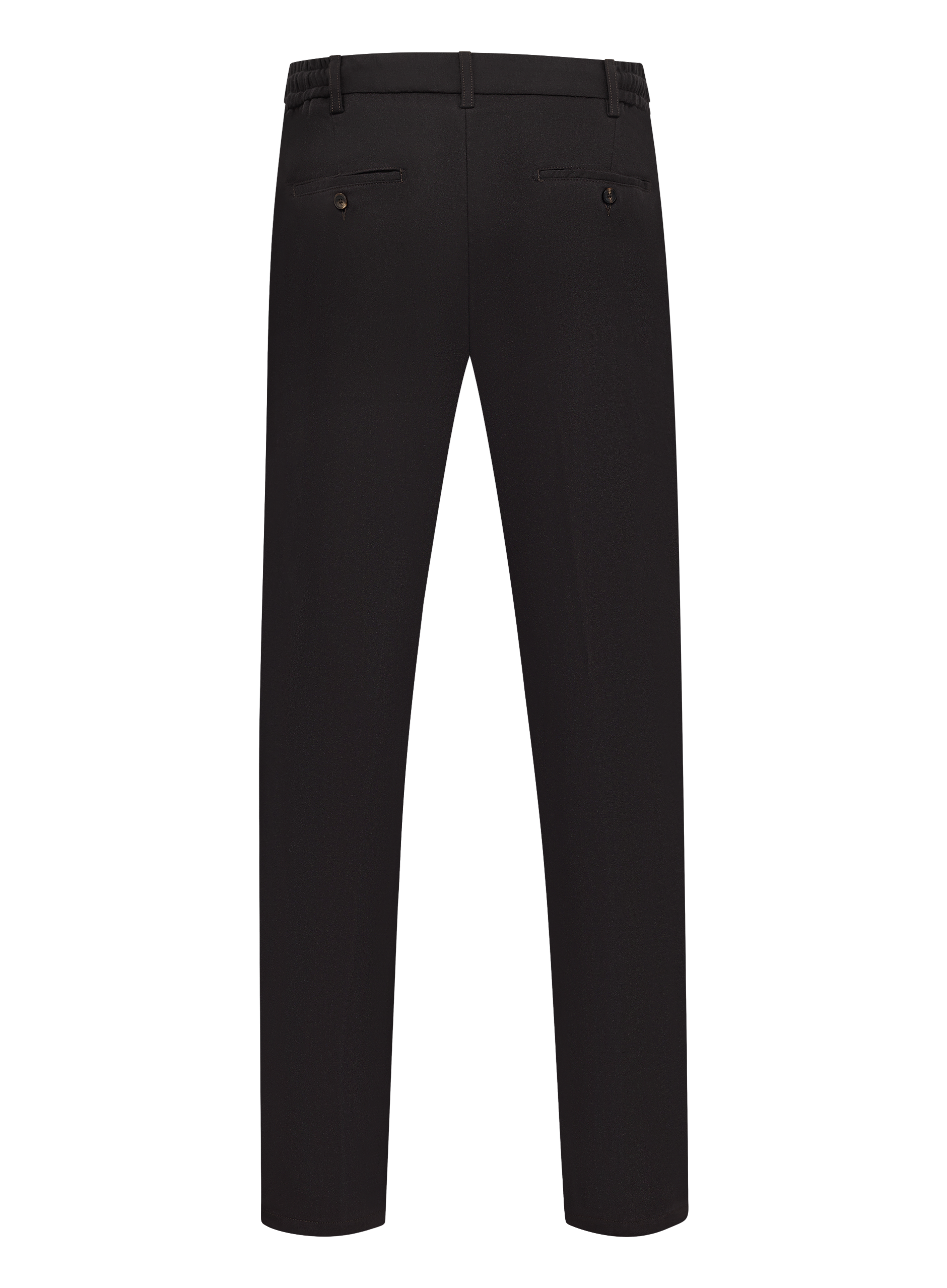 Bandplooi pantalon van scheerwol en cashmere | D.Bruin