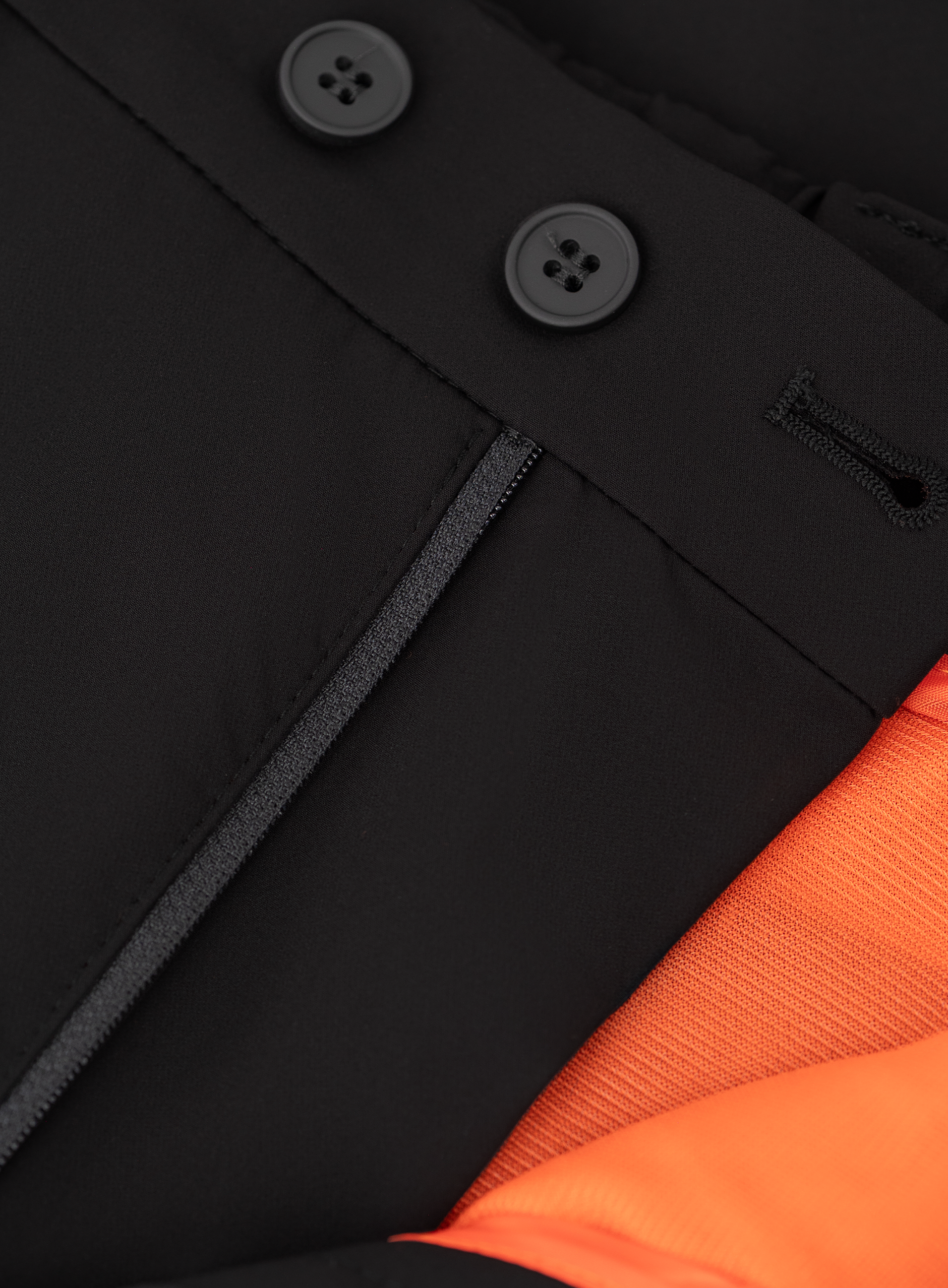 Bros chino van technische stof | FULL_WIDTH | Zwart
