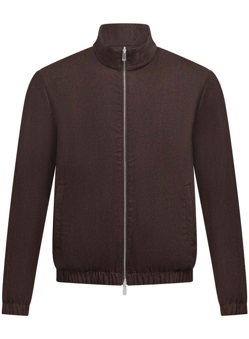 Forzad reversible jack met opstaande kraag | Roest
