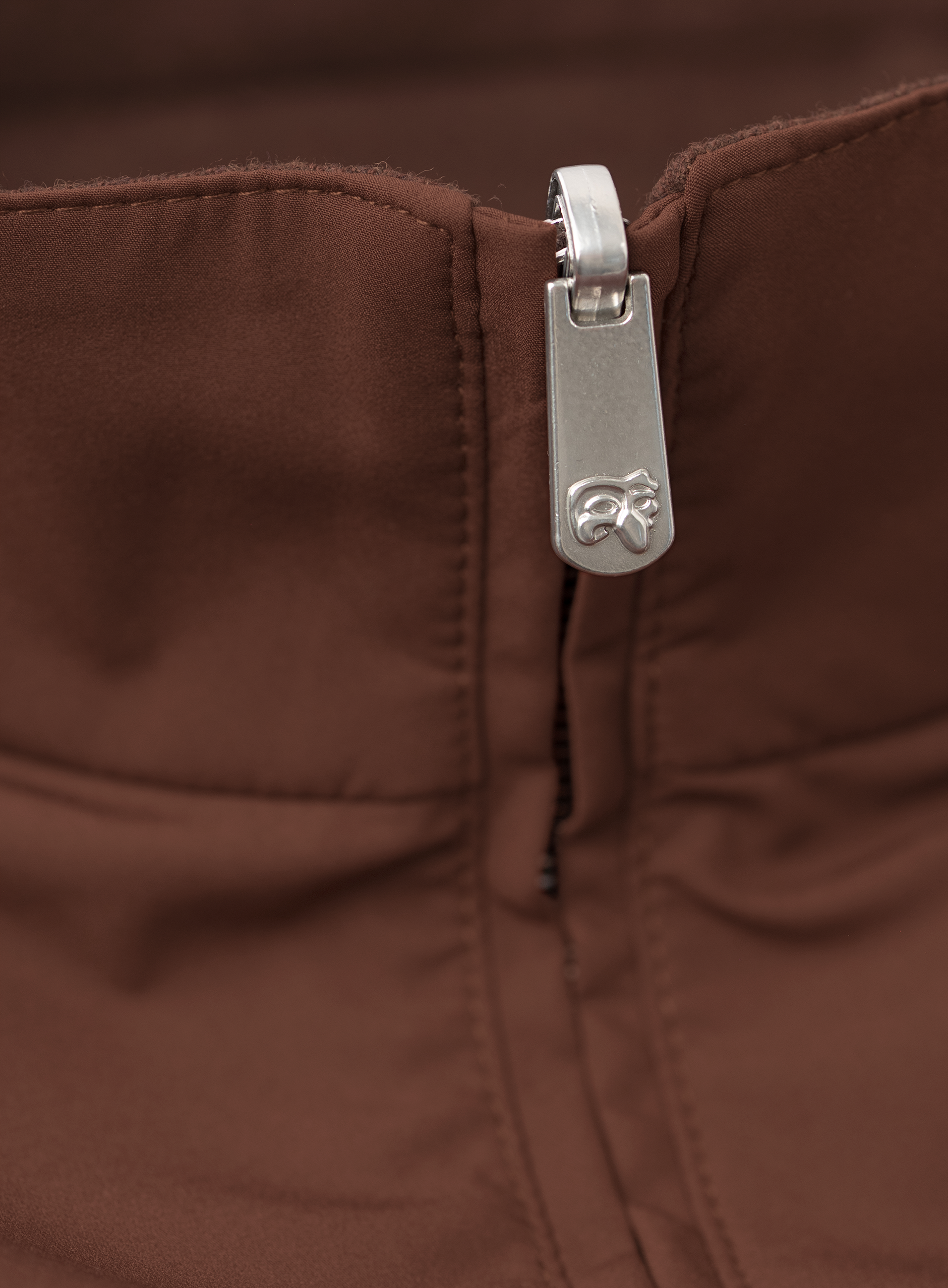 Forzad reversible jack met opstaande kraag | FULL_WIDTH | Roest