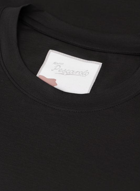 Stretch virgin wool T-shirt